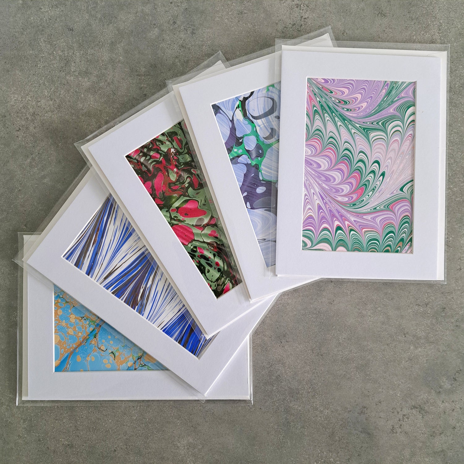 Marbled Art Cards